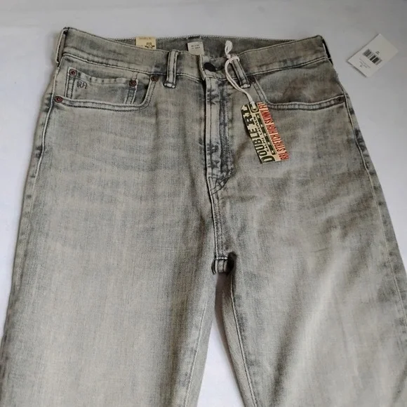 RRL Ralph Lauren Jeans 28 Womens Skinny Stretch Fit Slim Grey Classic New - Picture 5 of 16